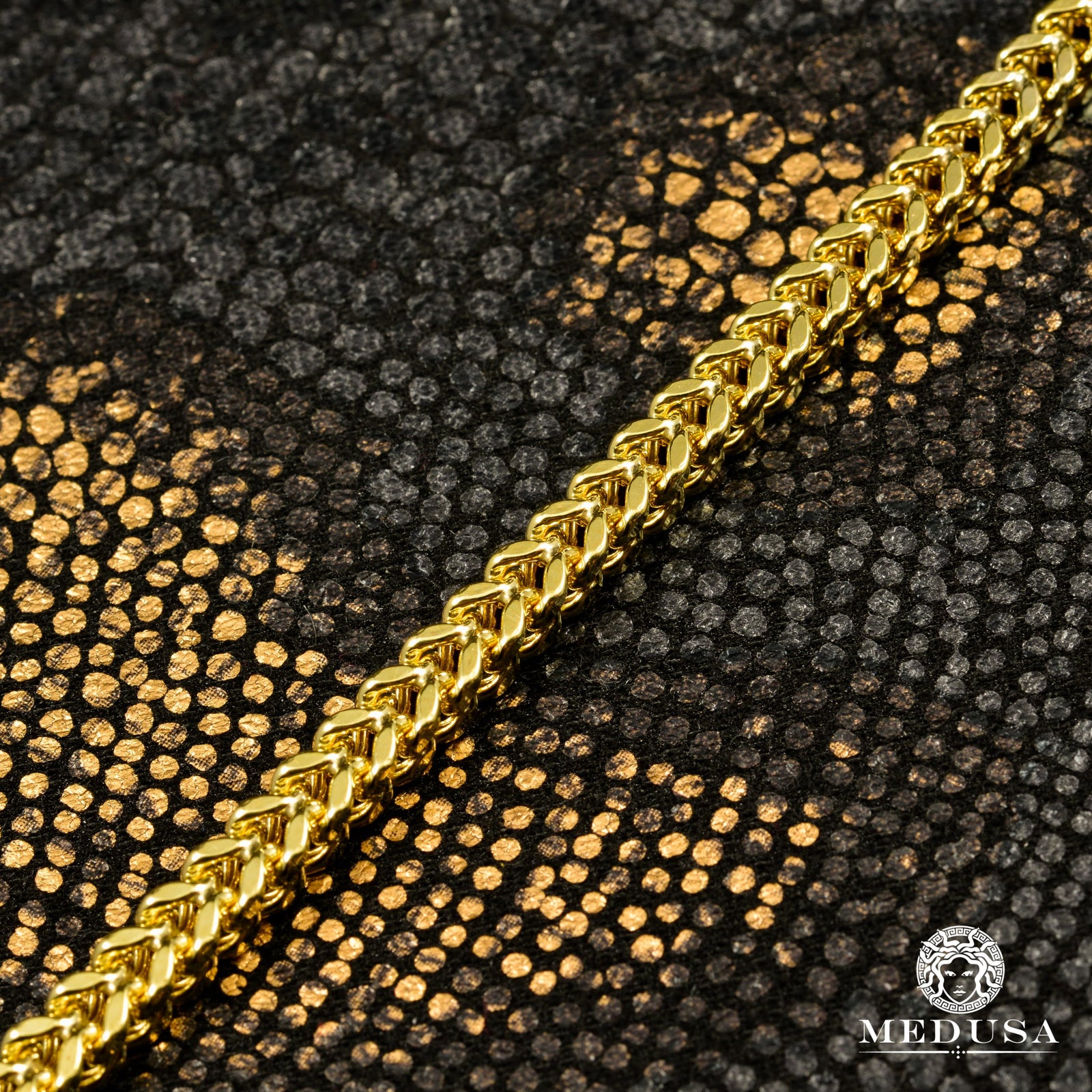 Bracelet en Or 10K | Bracelet Homme 4mm Bracelet Franco