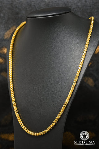 4mm Franco Solid 750  - 20'' / Yellow Gold