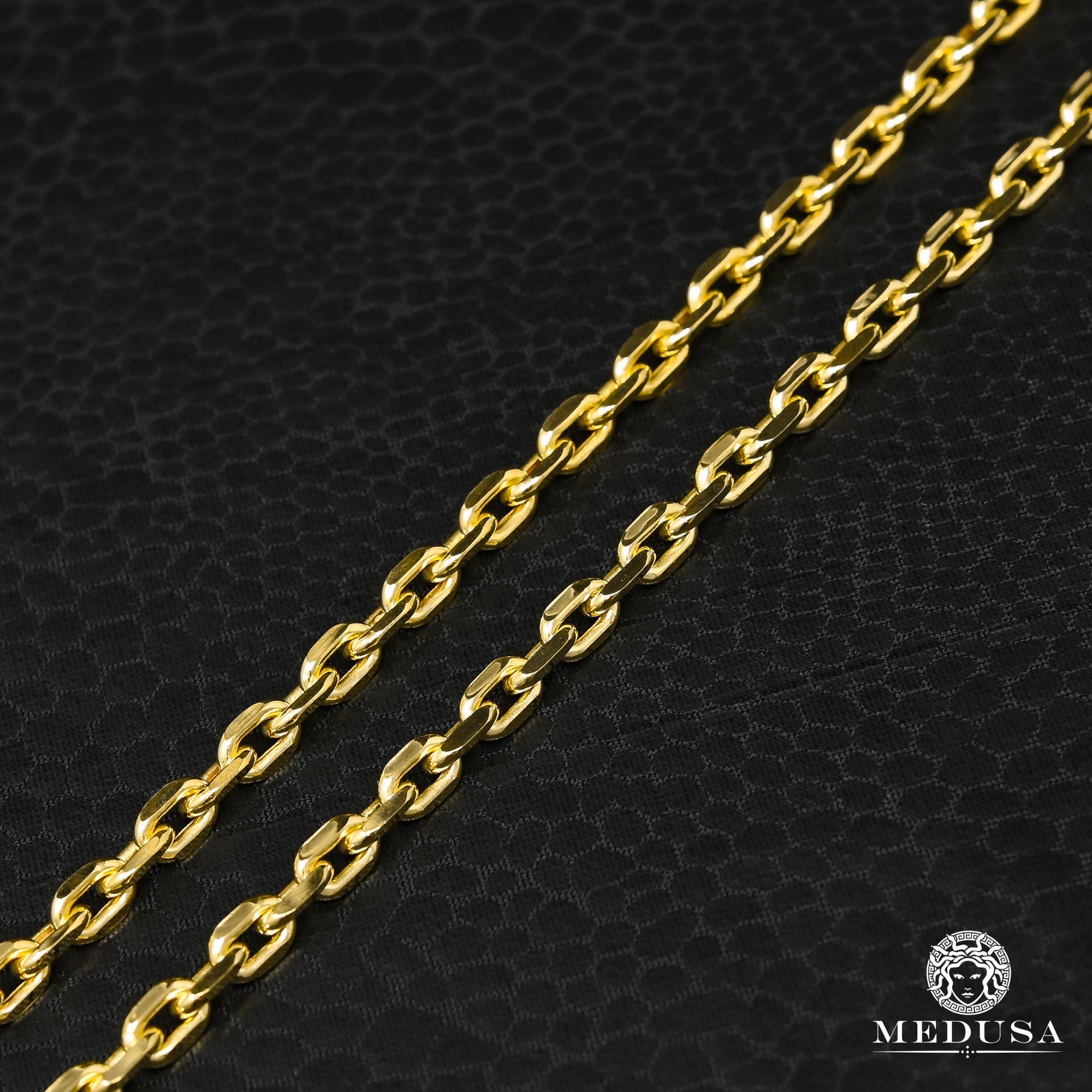 Chaîne en Or 10K | Chaîne 4mm Hermes Link Solid