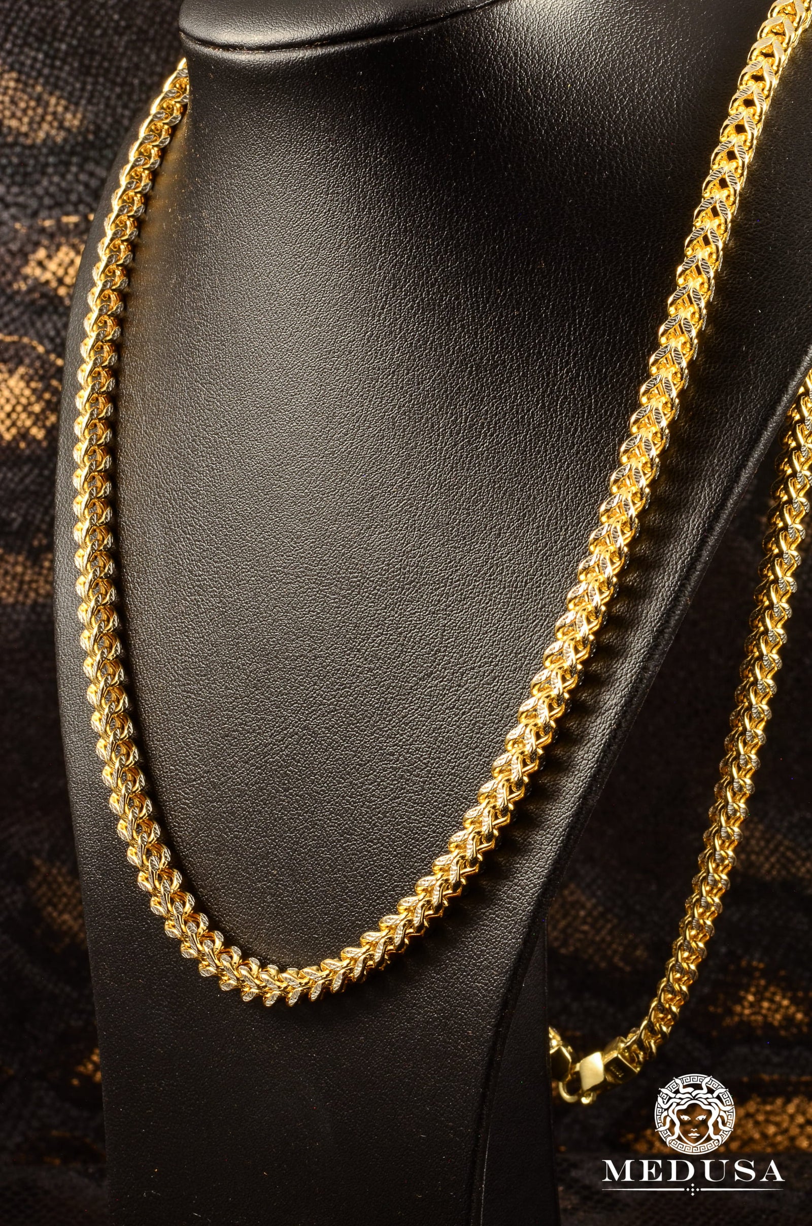 10K Gold Chain | 5mm Franco Diamond Cut chain