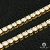 14K Gold Diamond Chain | Tennis Chain 5mm Tennis Chain 4-Prong 30PT 22&#39;&#39; / VS1 / Yellow Gold