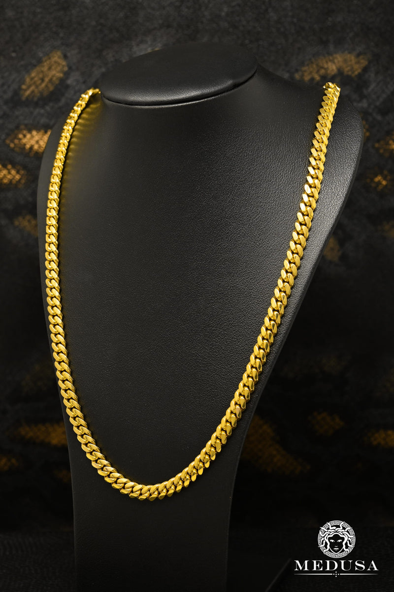 Chaîne en Or 10K | Chaîne 6.5mm Miami Cuban Solid