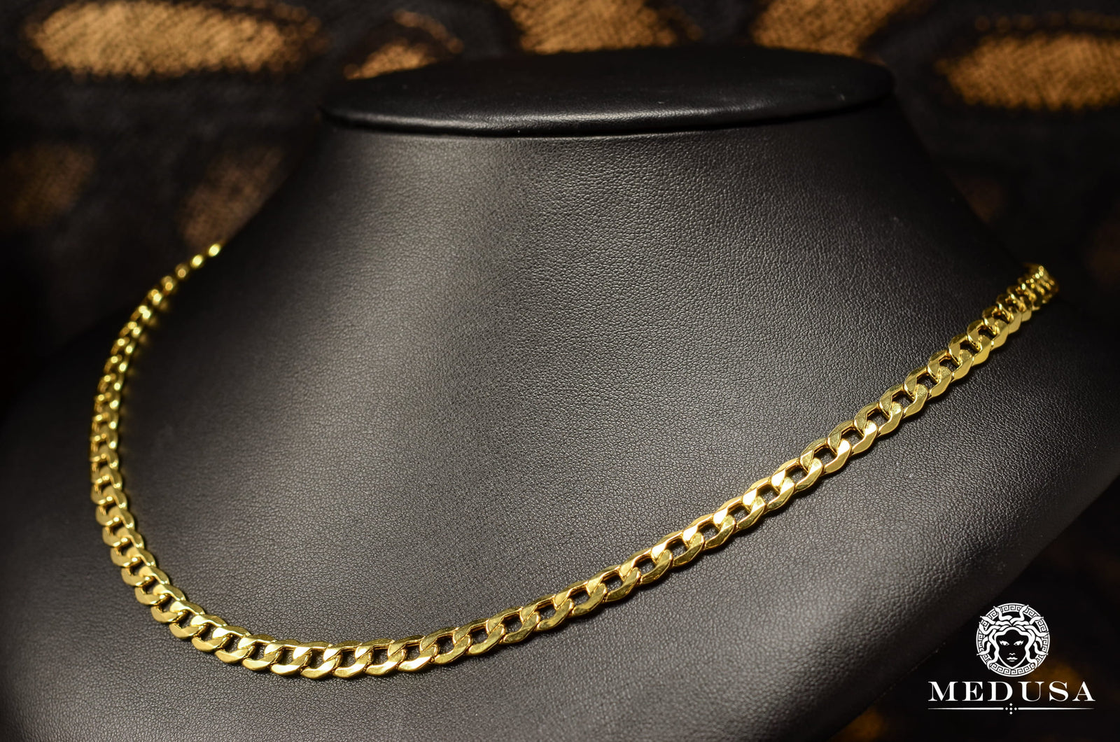 10K Gold Chain | Curb Chain 6mm Curb Link Hollow