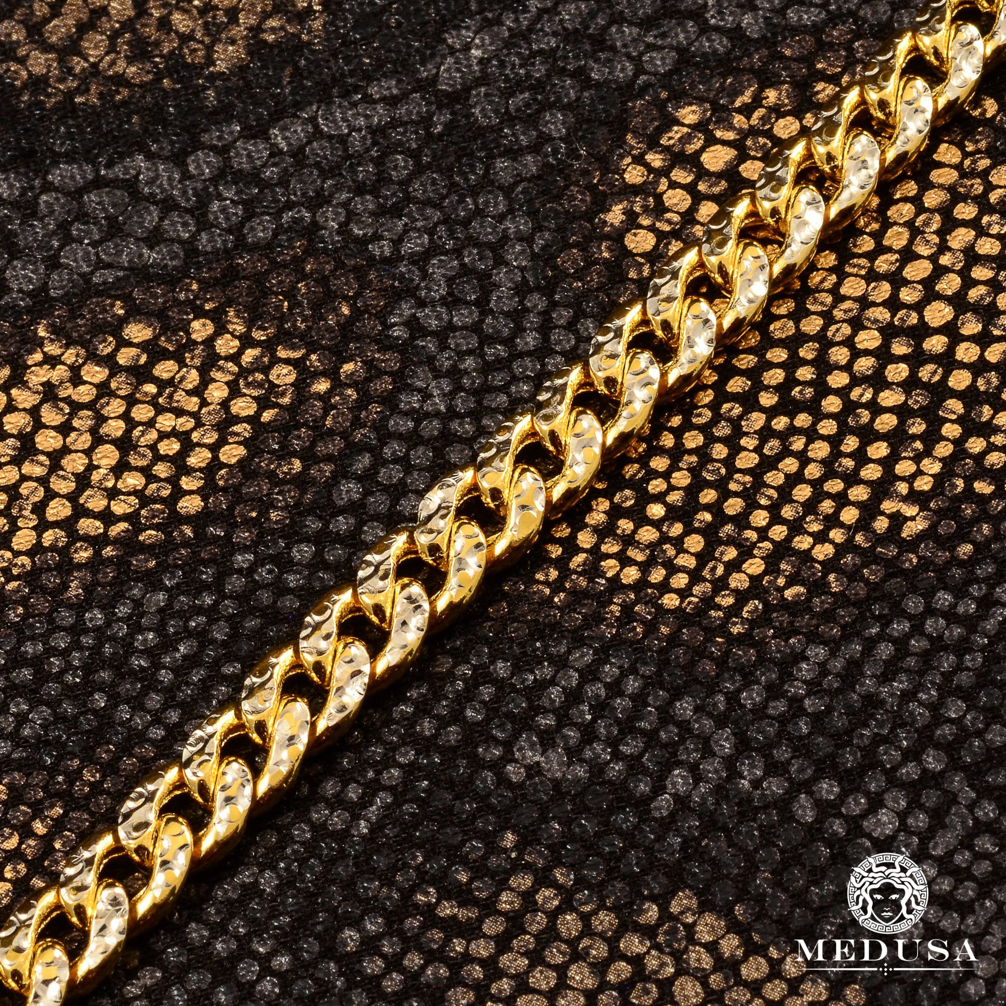 Chaîne en Or 10K | Chaîne 7mm Cuban Diamond Cut