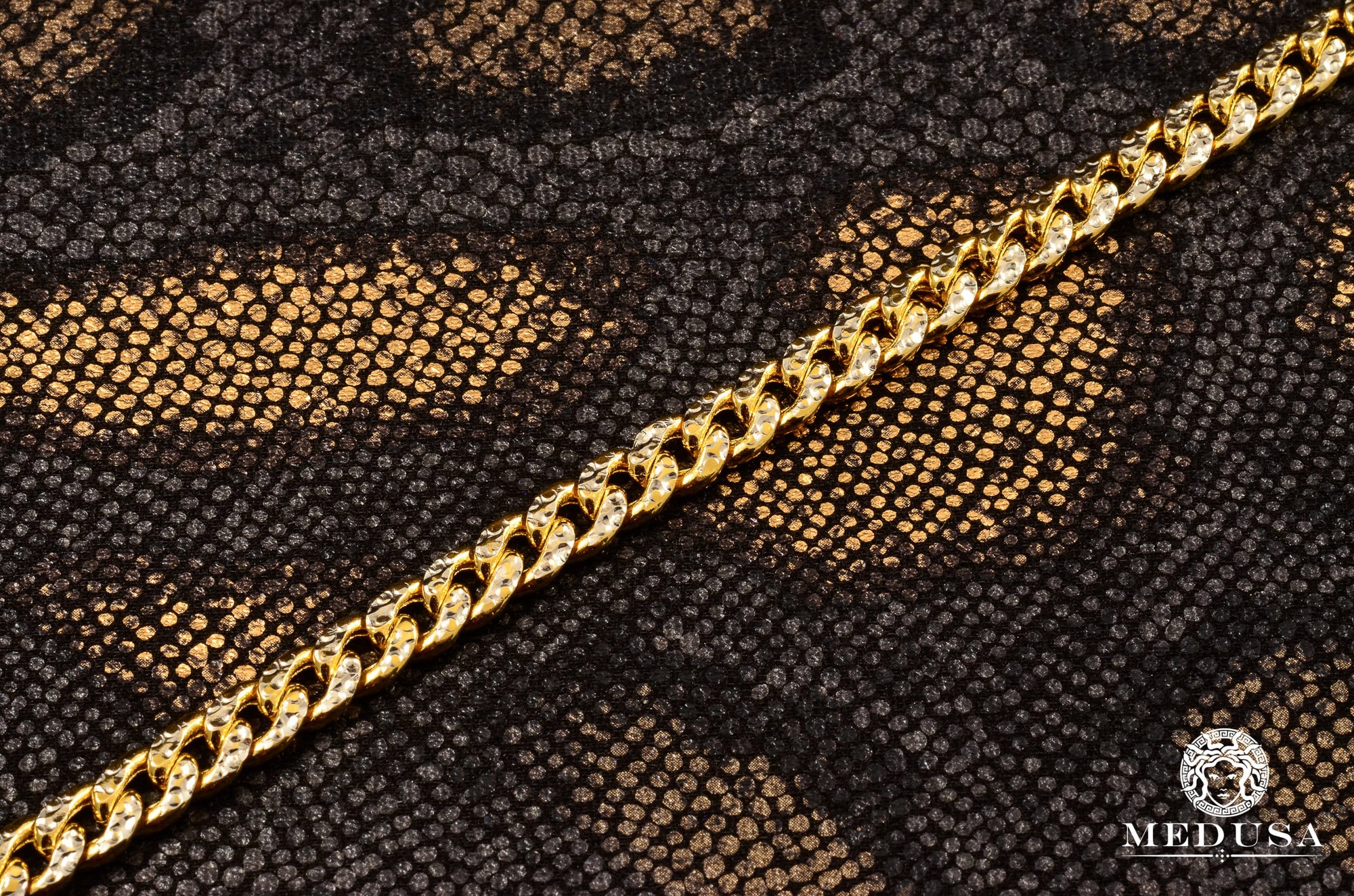 Chaîne en Or 10K | Chaîne 7mm Cuban Diamond Cut