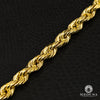 10K Gold Bracelet | Men&#39;s bracelet 8mm Rope Bracelet Diamond Cut