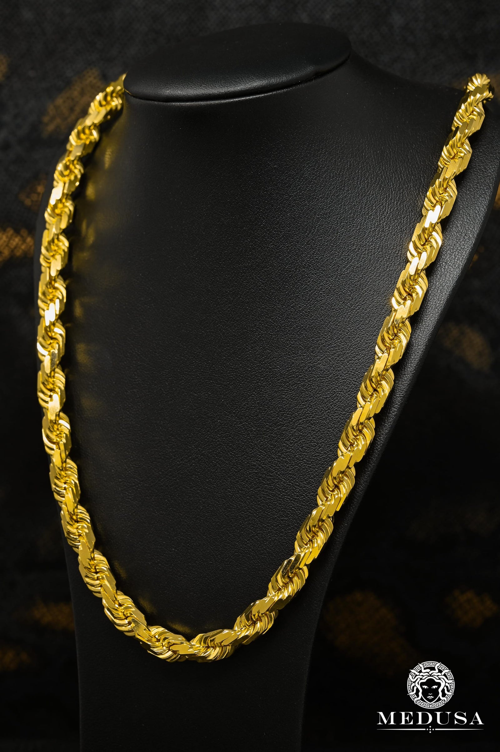 Chaîne en Or 14K | Chaîne 8mm Torsade Solid 585