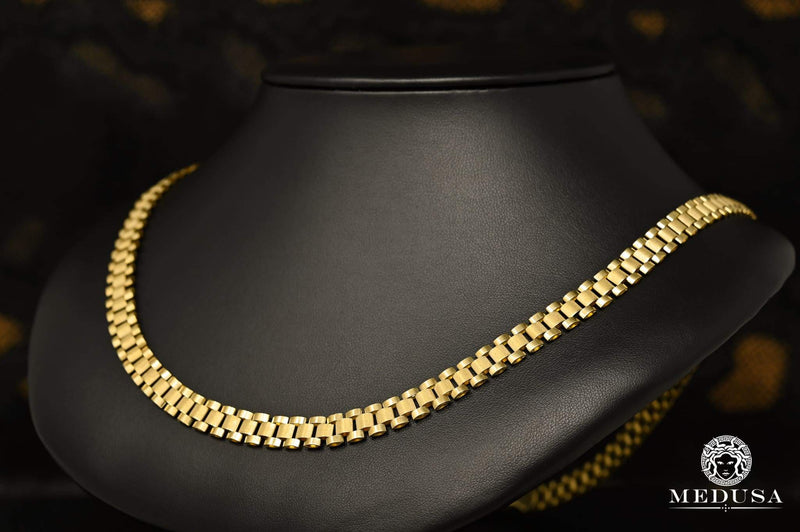 10K Gold Chain | Chain Bracelet 9mm Rolex Chain