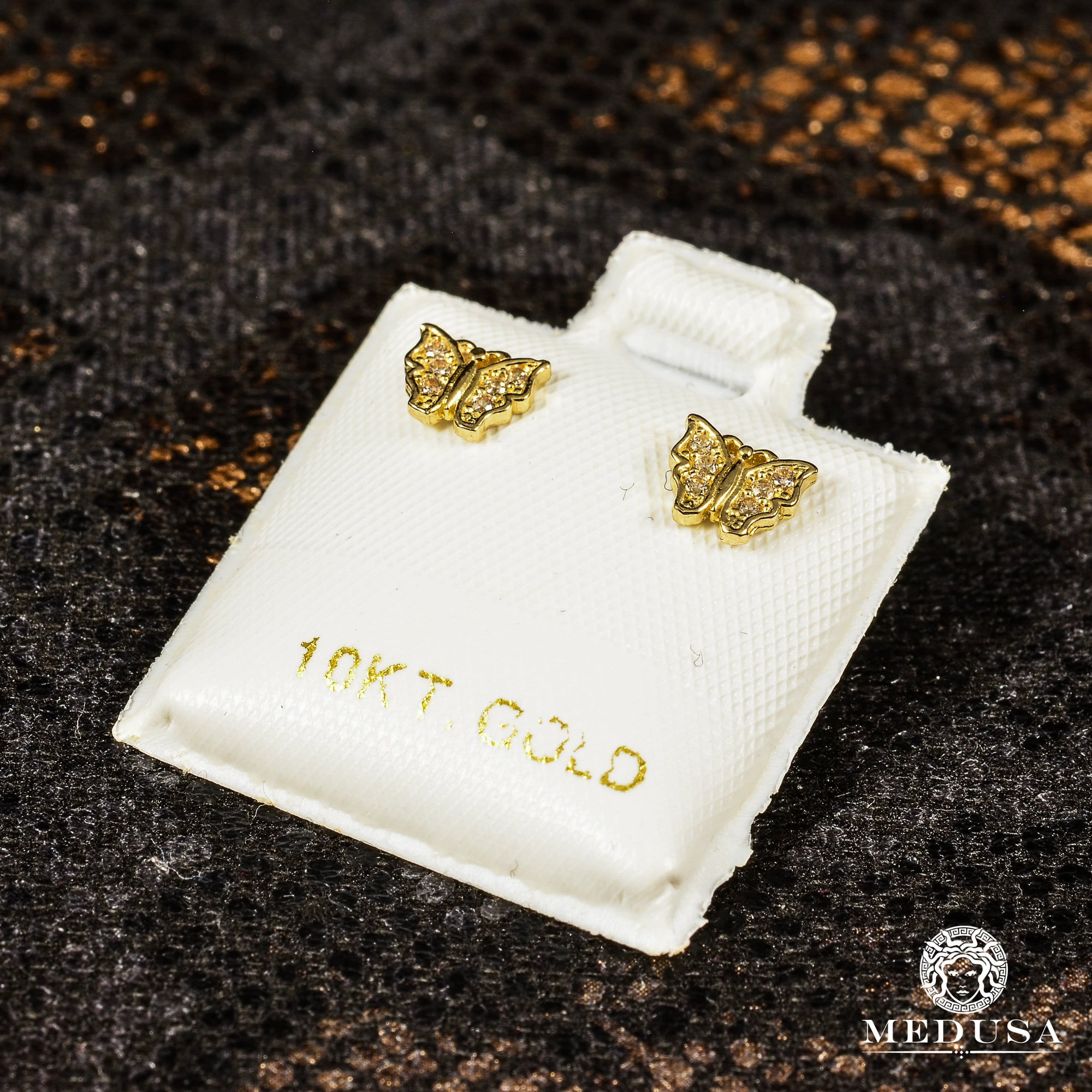 Studs en Or 10K | Boucles d’Oreilles Baby F3 Butterfly / Or Jaune