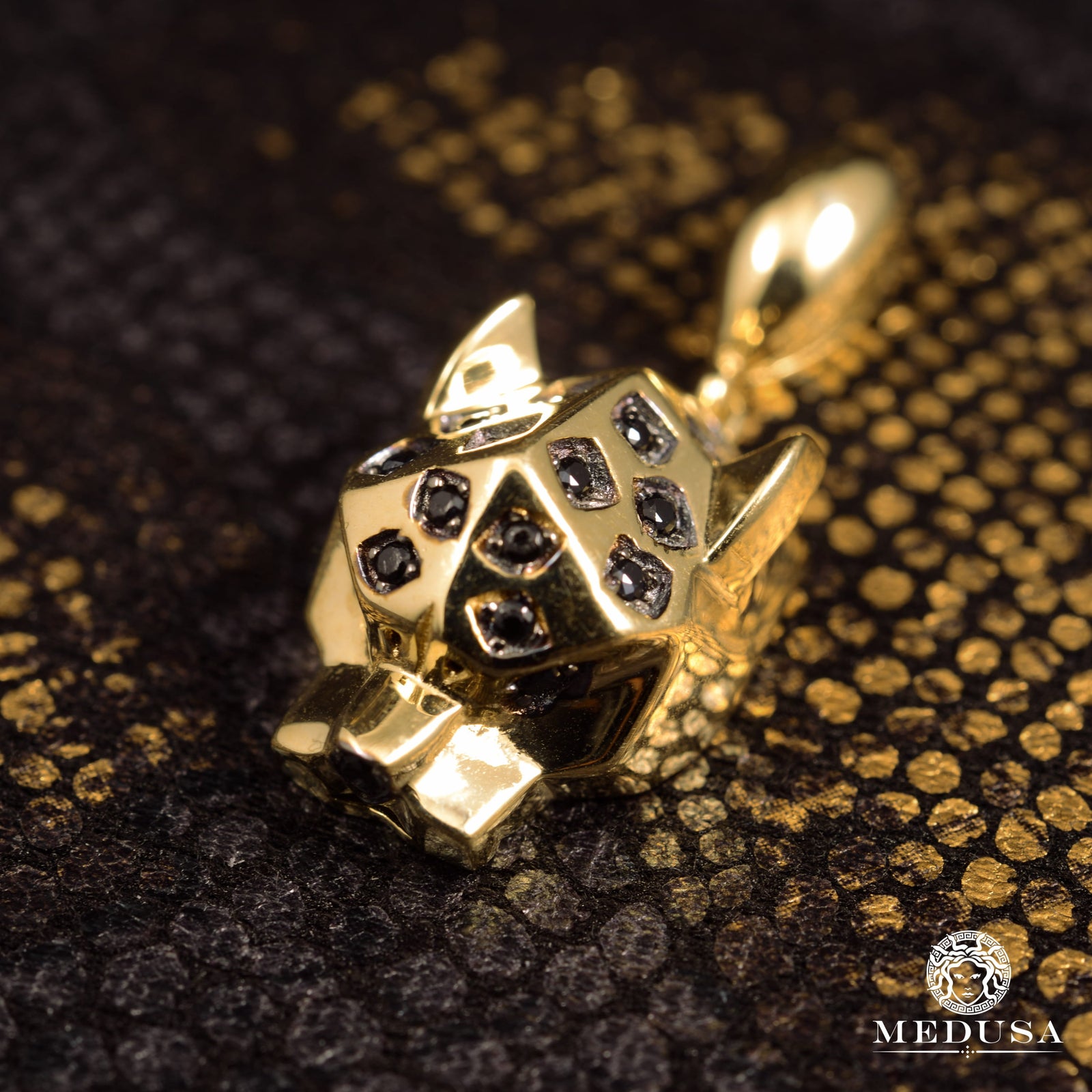 10K Gold Pendant | Divers Bagheera X2 Yellow Gold Pendant