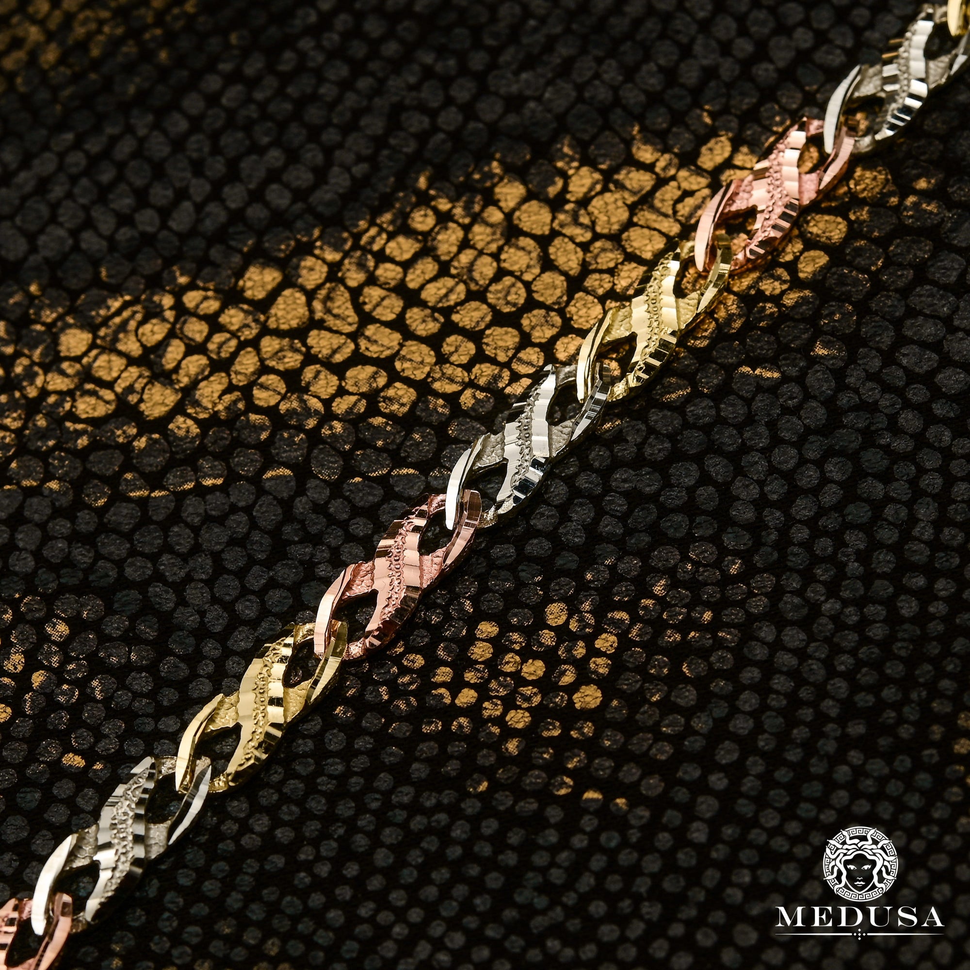 Bracelet en Or 10K | Bracelet Femme Boundless F14 - Infinity Or 3 Tons