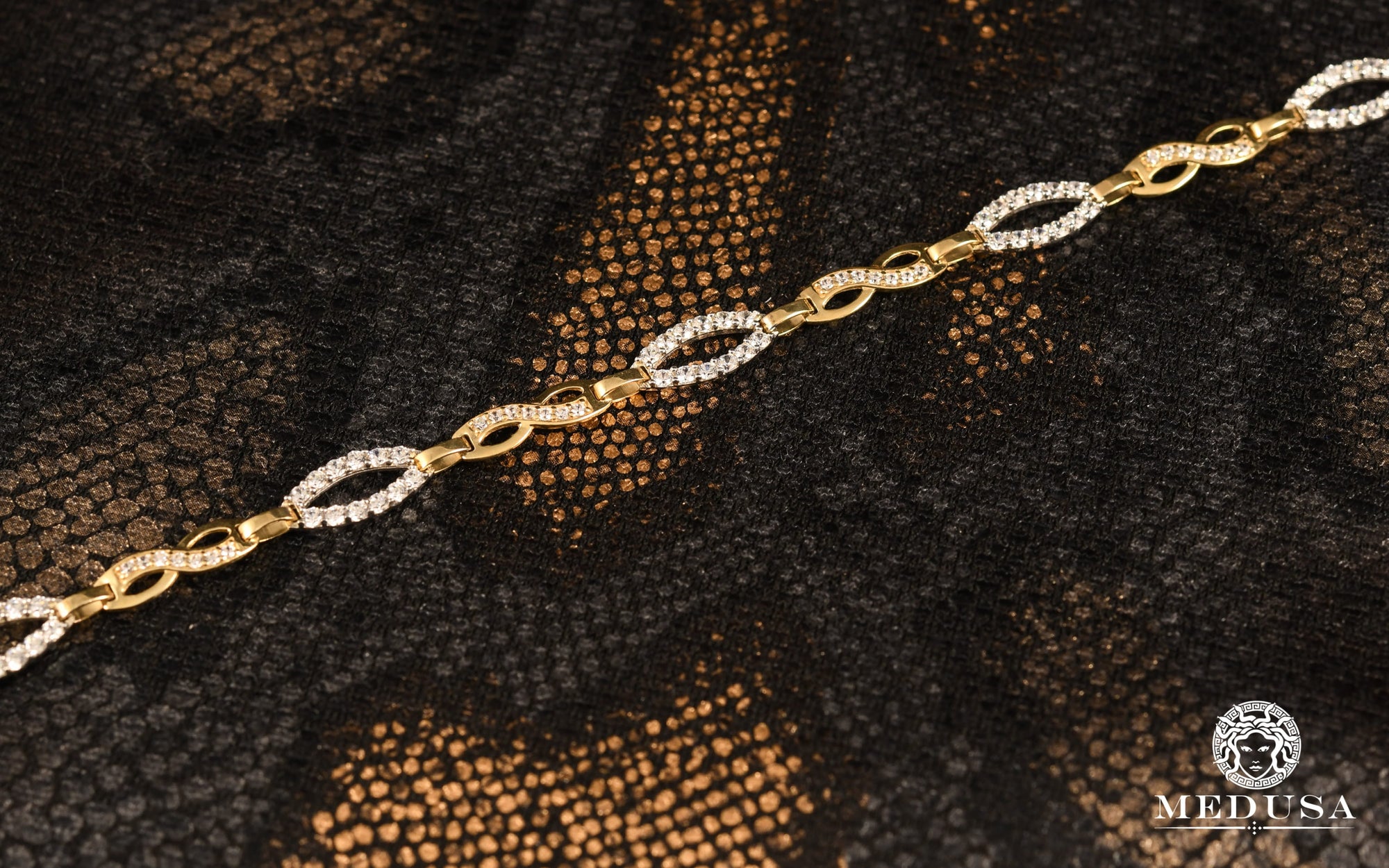 10K Gold Bracelet | Boundless F3 Women's Bracelet - Infinity Gold 2 Tones