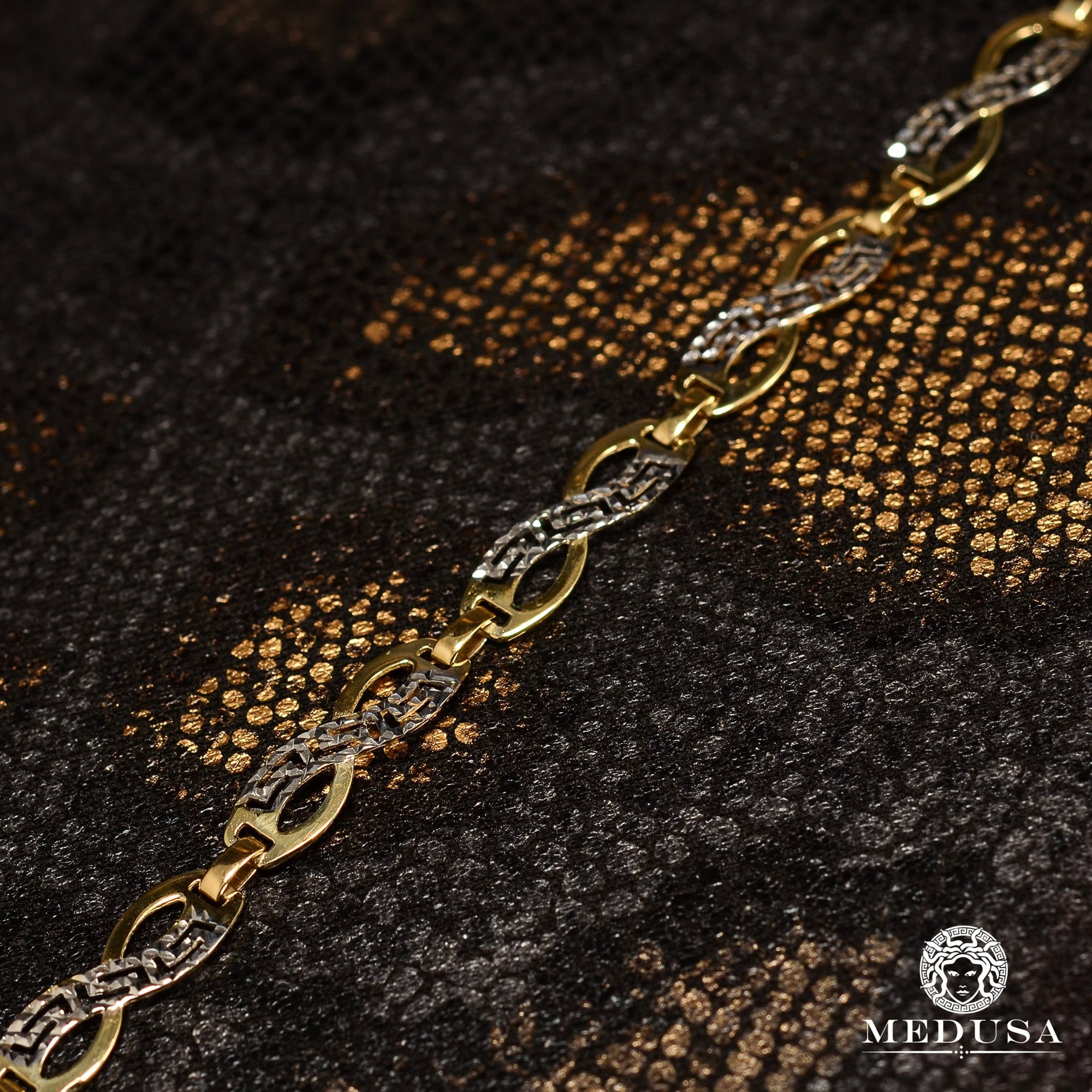 Bracelet en Or 10K | Bracelet Femme Boundless F4 - Infinity Or 2 Tons