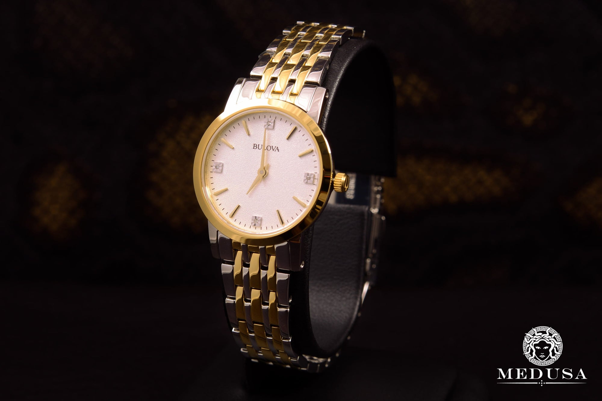 Montre Bulova | Montre Femme Bulova Classic - 98P115 Diamant / Or 2 Tons
