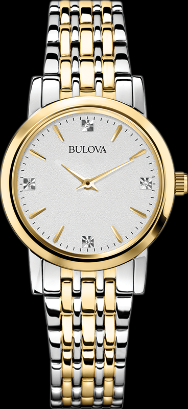 Montre Bulova | Montre Femme Bulova Classic - 98P115 Diamant / Or 2 Tons