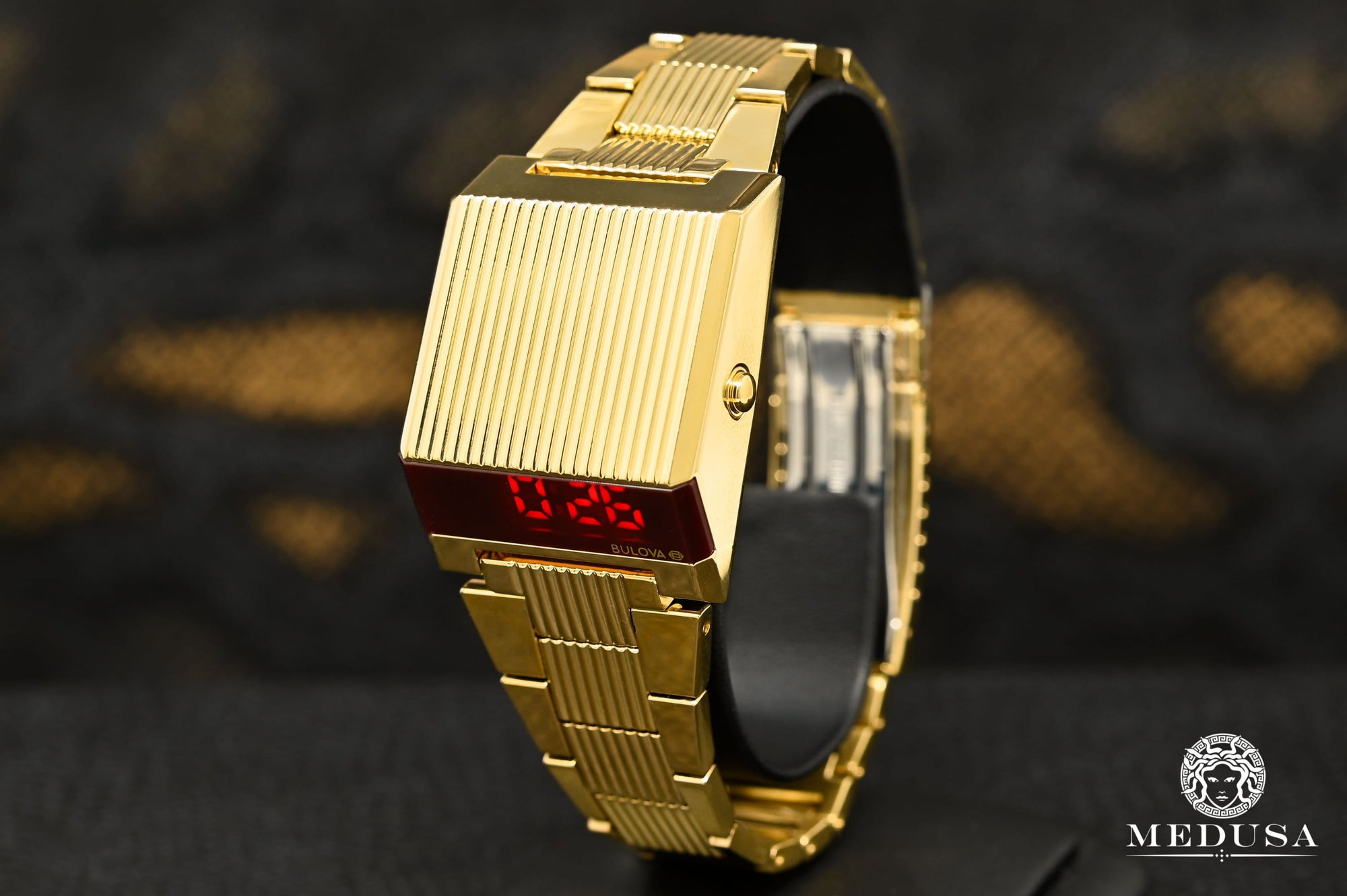 Bulova Watch | Bulova Computron Men&#39;s Watch - 97C110 Yellow Gold