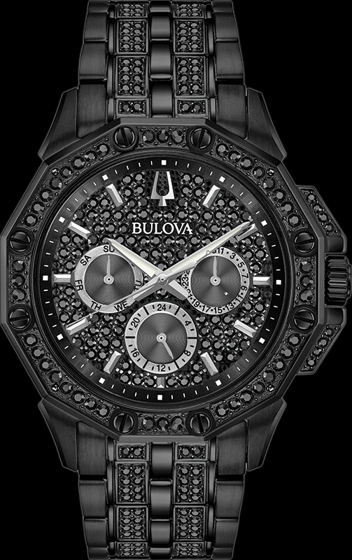 Montre Bulova | Montre Homme Bulova Cristal - 98C134 Swarovski / Or Noir