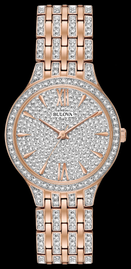 Montre Bulova | Montre Femme Bulova Cristal - 98L235 Swarovski / Or Rose