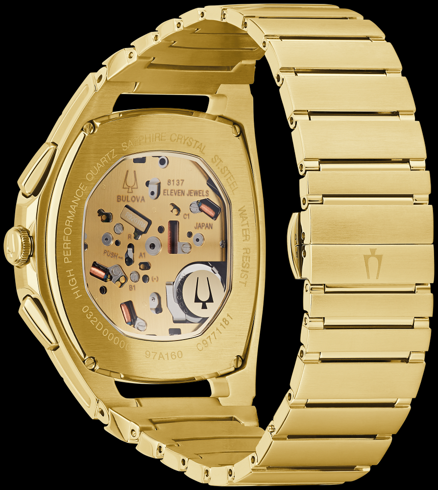 Montre Bulova | Montre Homme Bulova Curv - 97A160 Or Jaune