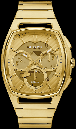 Montre Bulova | Montre Homme Bulova Curv - 97A160 Or Jaune