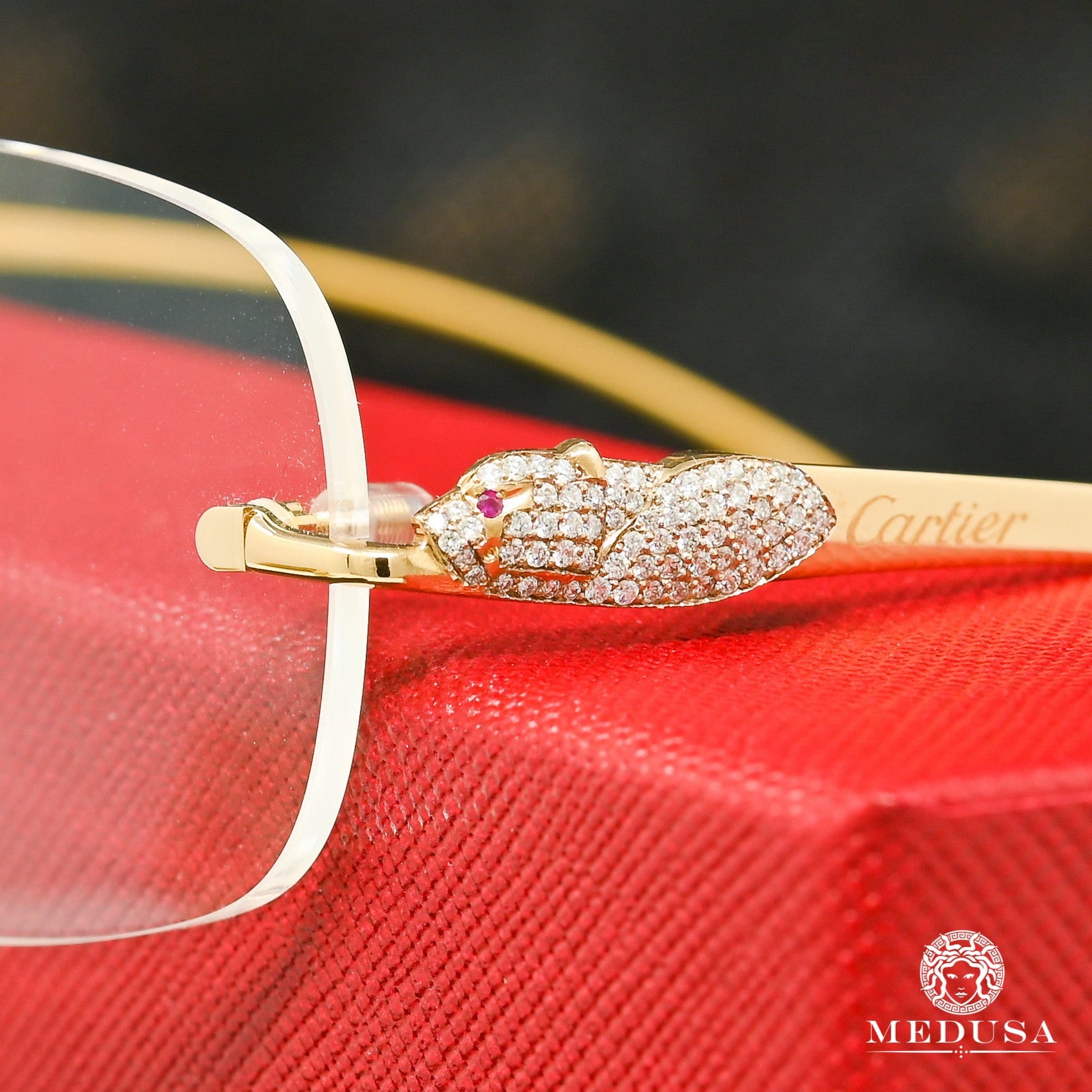 Lunette Cartier | Lunette Homme Cartier Tulliana | Gold Or Jaune