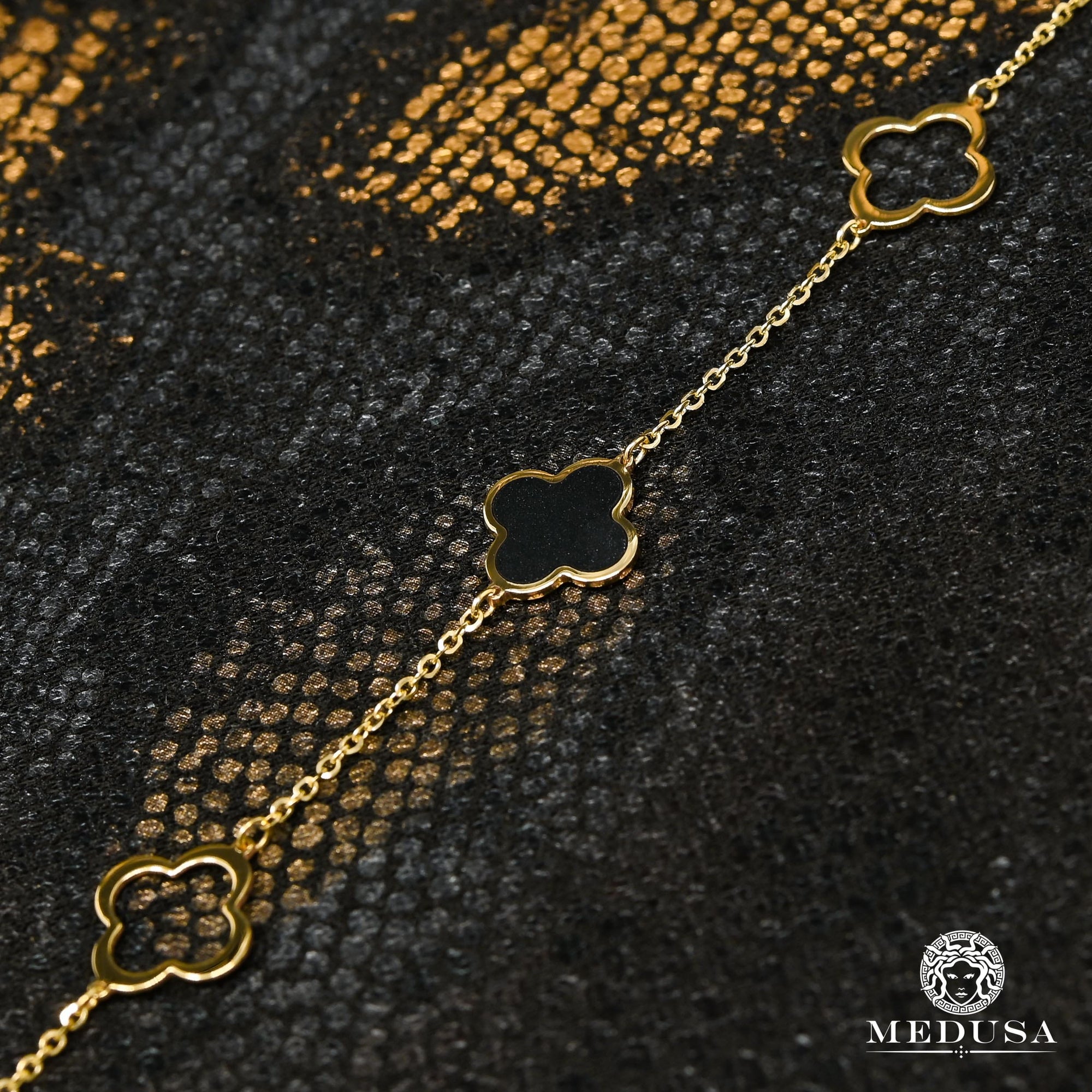 Collier en Or 10K | Collier Femme Cliff X2 Or Jaune