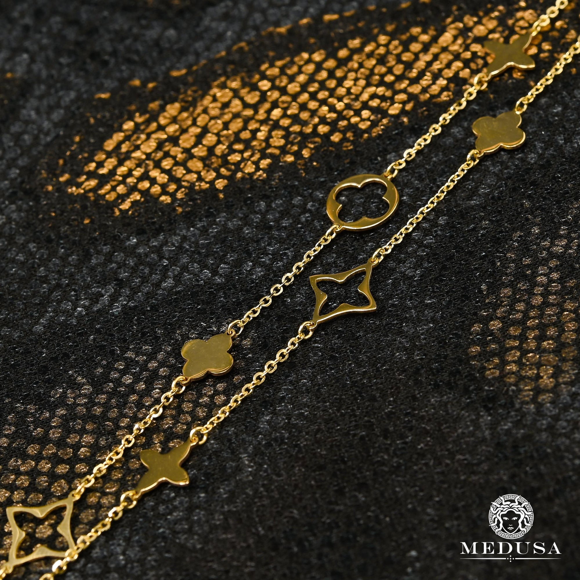 10K Gold Necklace | Women&#39;s Necklace Cliff X5 Yellow Gold