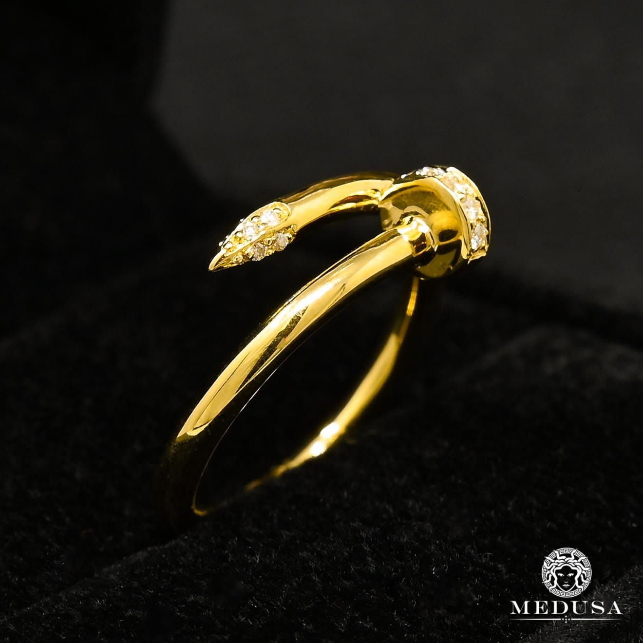 Bague à Diamants en Or 18K | Bague Femme Clou D1 - Diamant