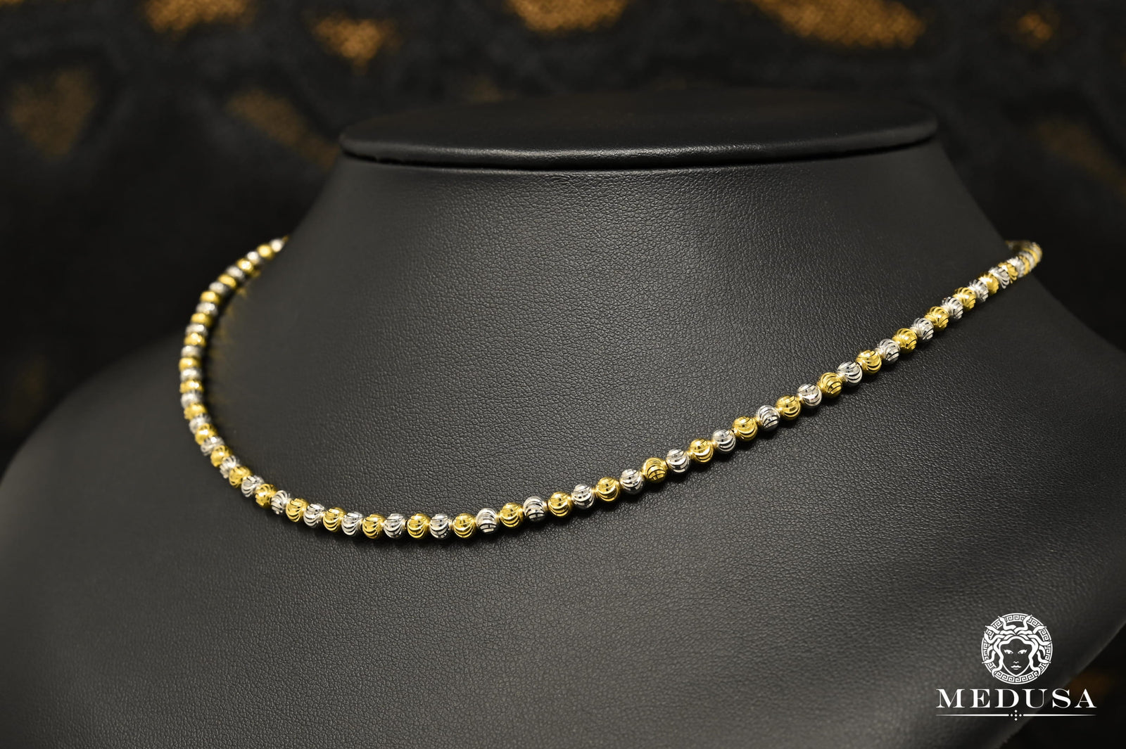 Moons Necklace Gold 2 Tones 