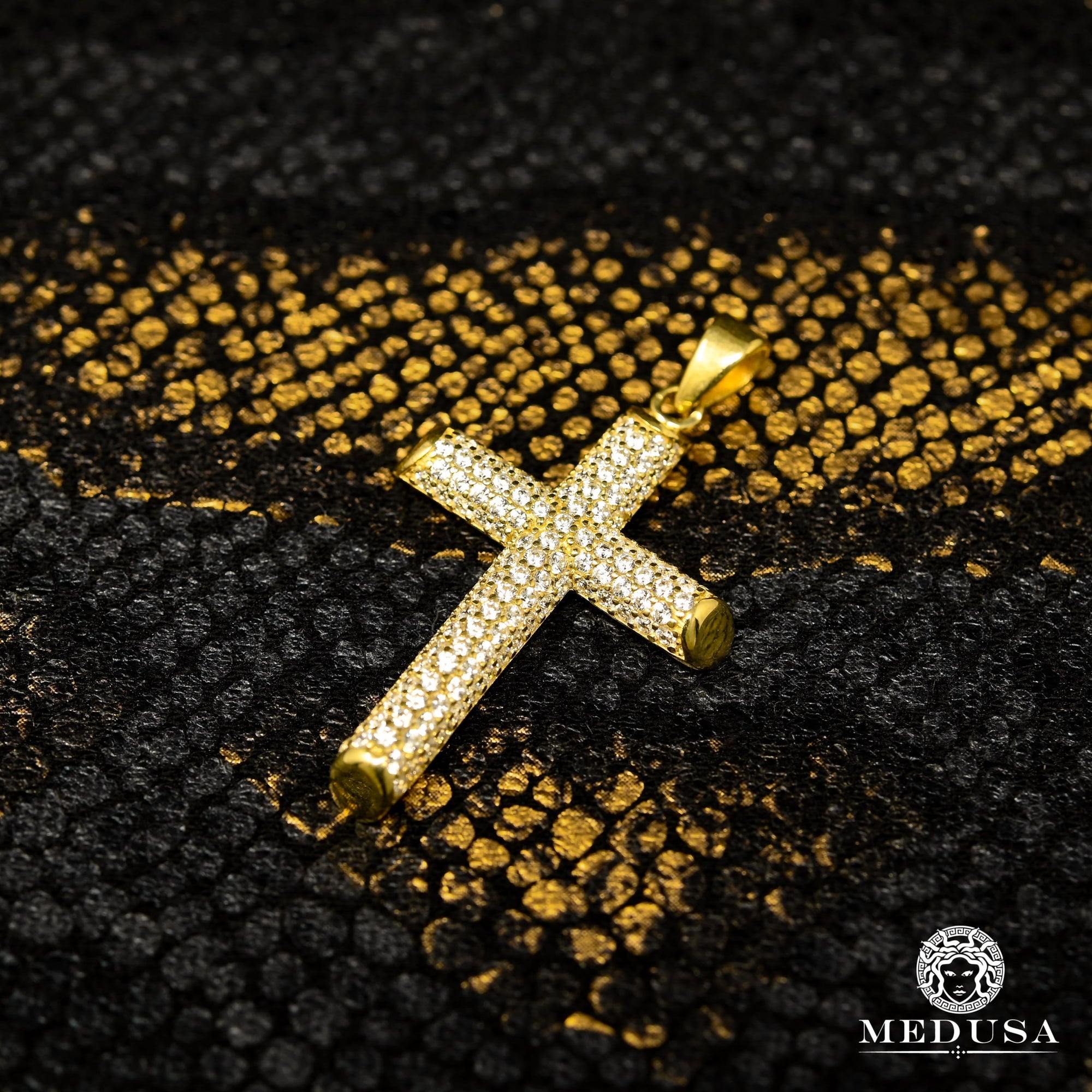 Breloque en Or 10K | Pendentif Breloque Crusty F8 Or Jaune / 26mm