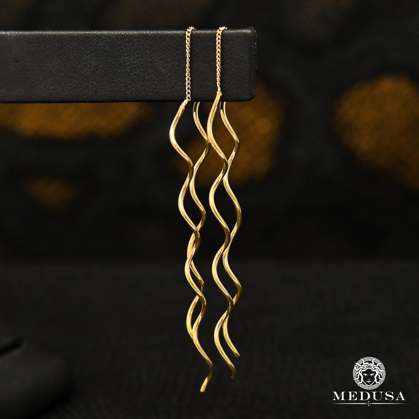 10K Gold Clip-On | Deluxe F22 Yellow Gold Earrings