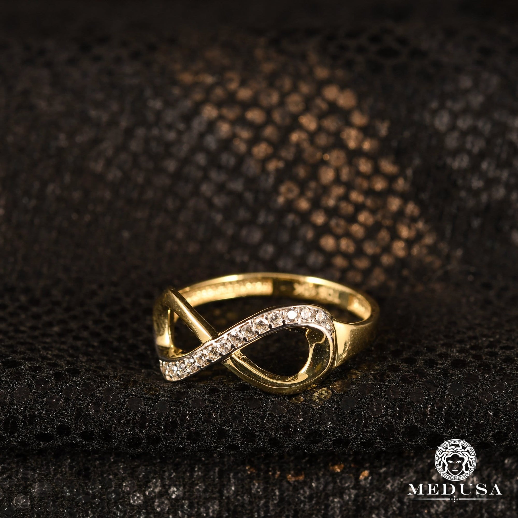 Bague en Or 10K | Bague Femme Eternal F1 - Infinity Or Jaune