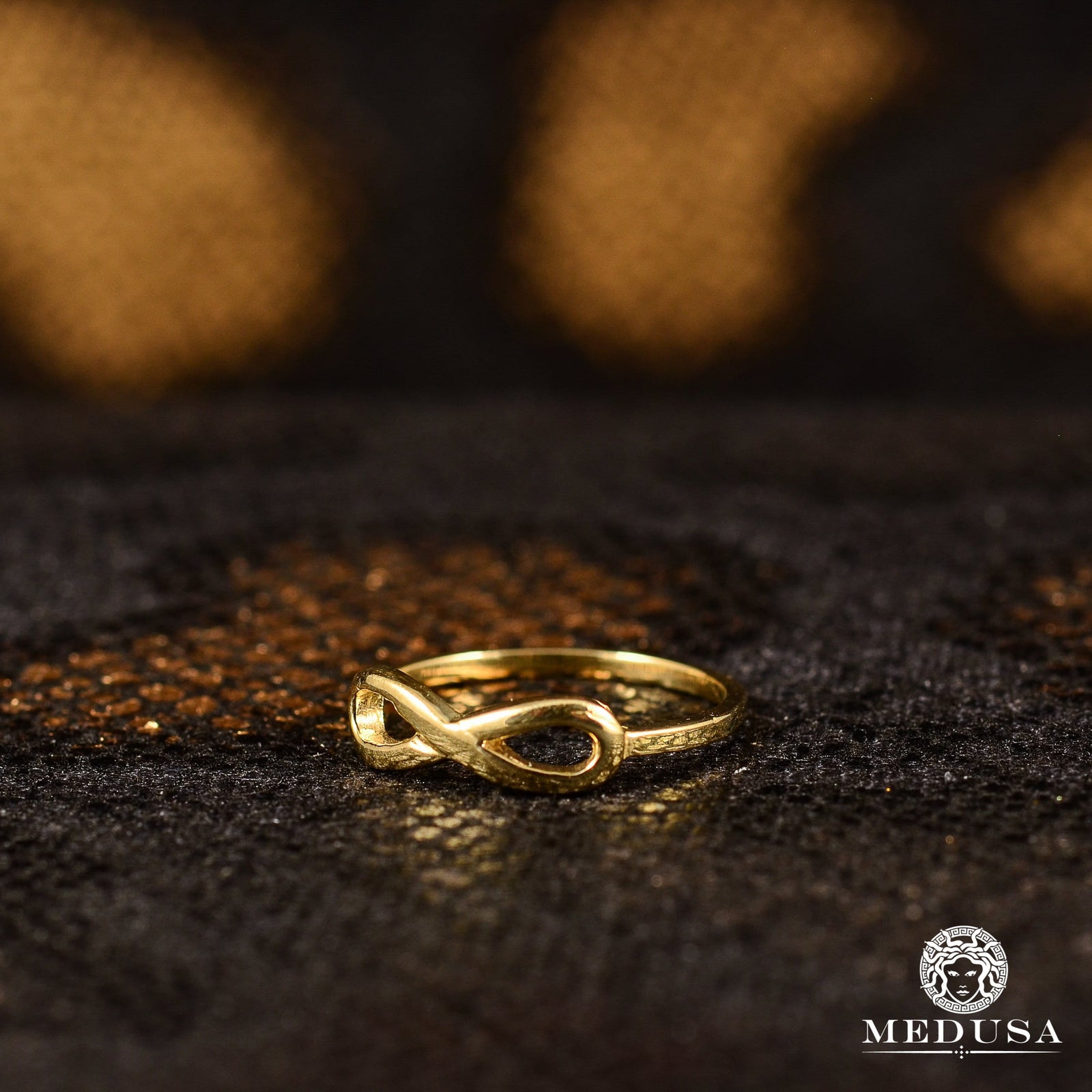 10K Gold Ring | Women's Ring Eternal F13 - Infinity Yellow Gold