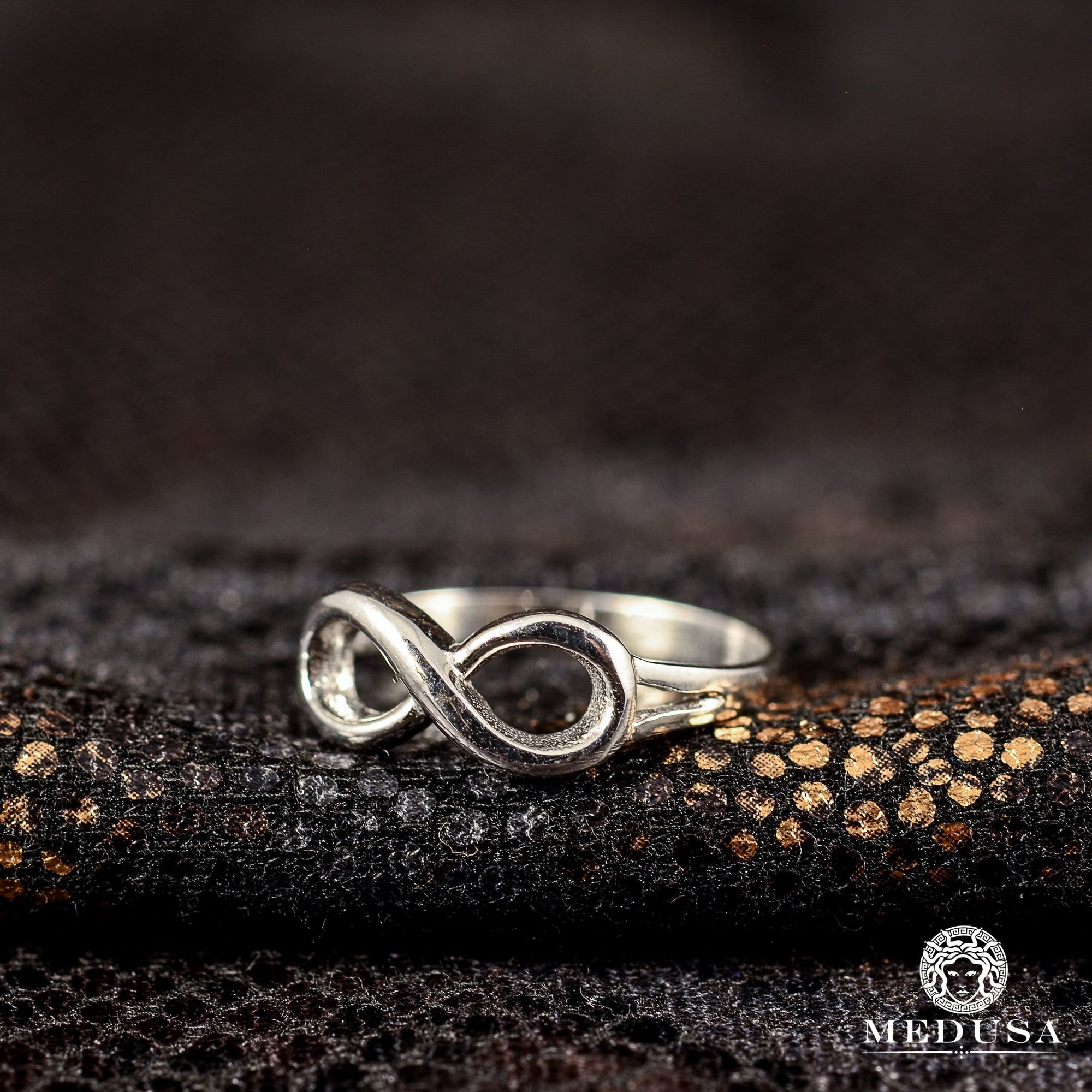 10K Gold Ring | Women's Ring Eternal F4 - Infinity White Gold