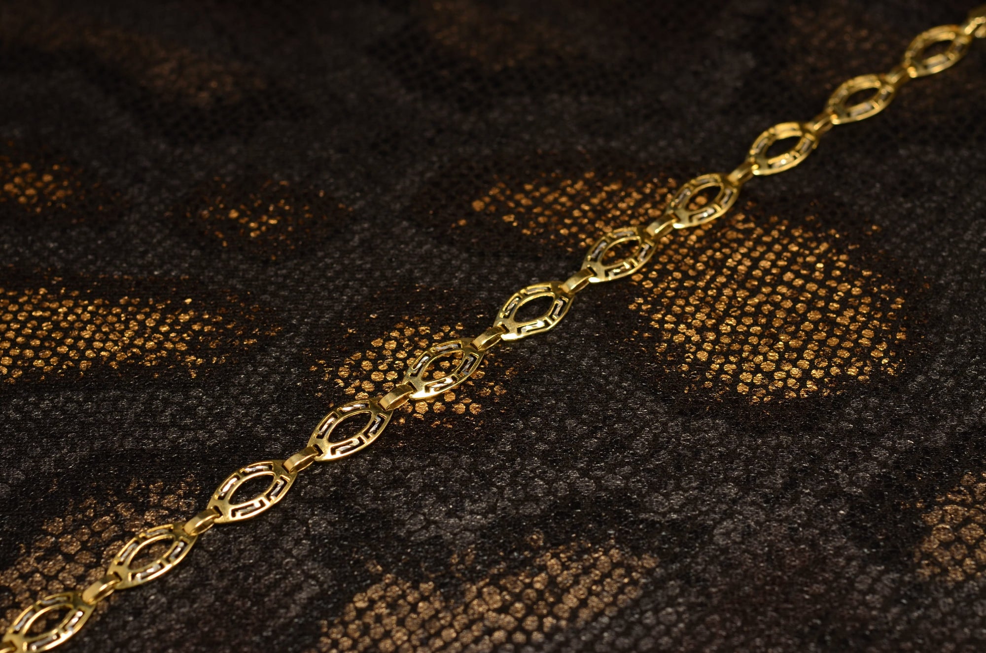 Bracelet en Or 10K | Bracelet Femme Fancy F2 Or Jaune