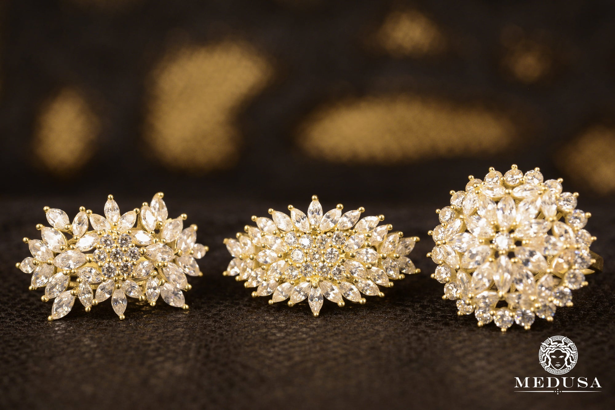 10K Gold Ring | Women's Ring Flower F7