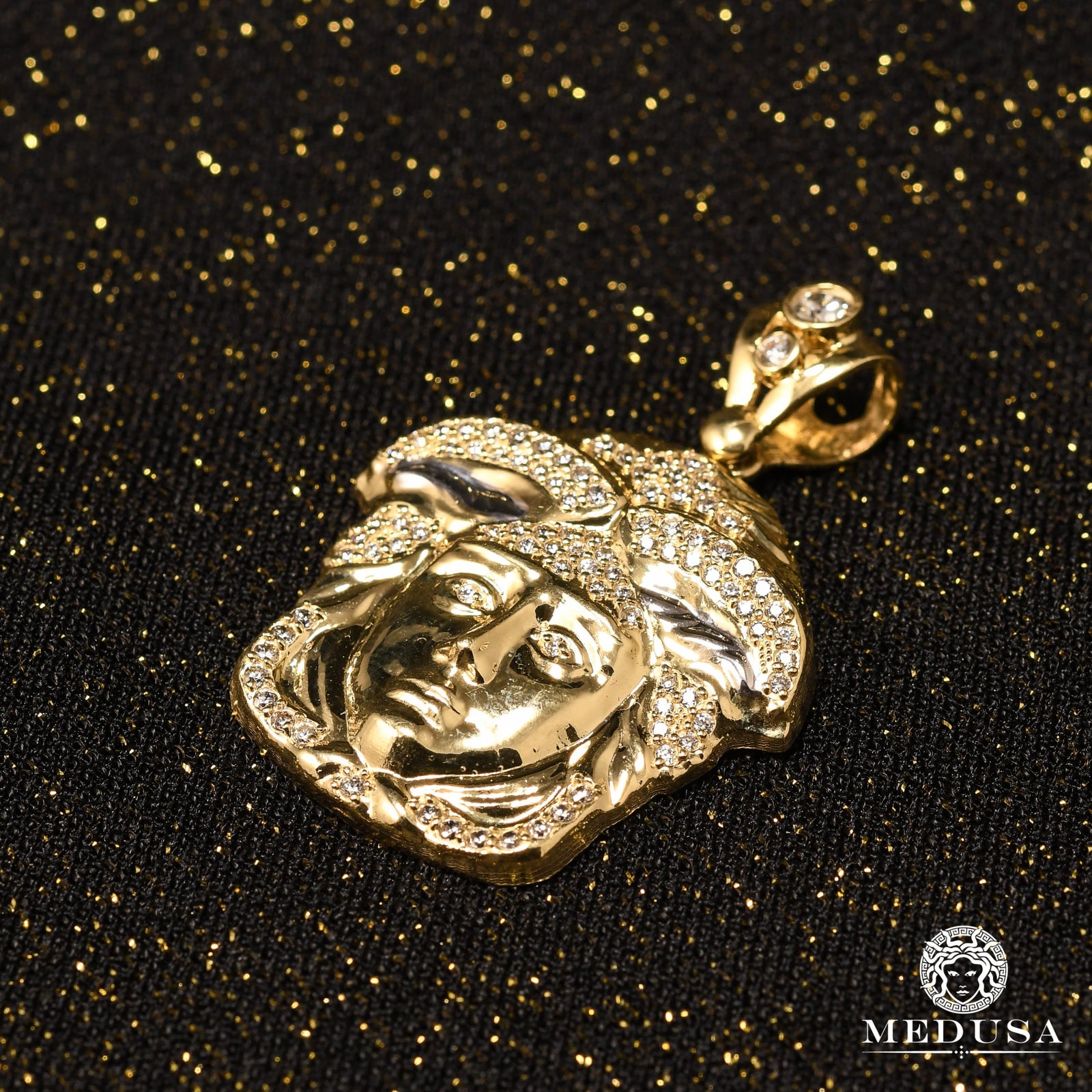 10K Gold Pendant | Gaïa F2 Yellow Gold Medallion