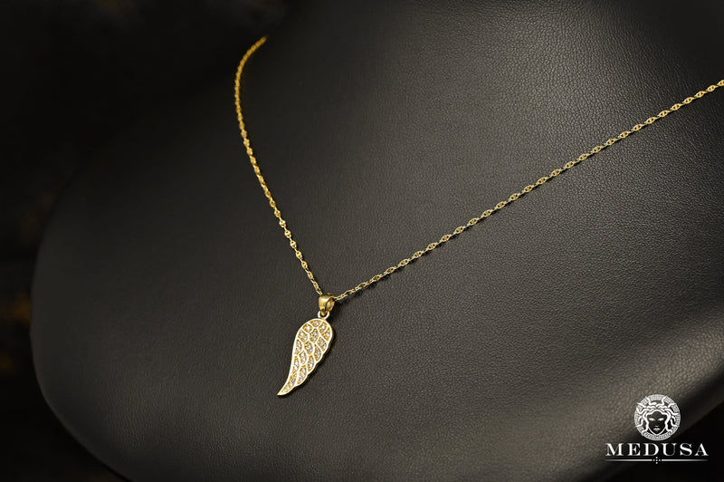 Collier en Or 10K | Collier Femme Girly F18 Or Jaune