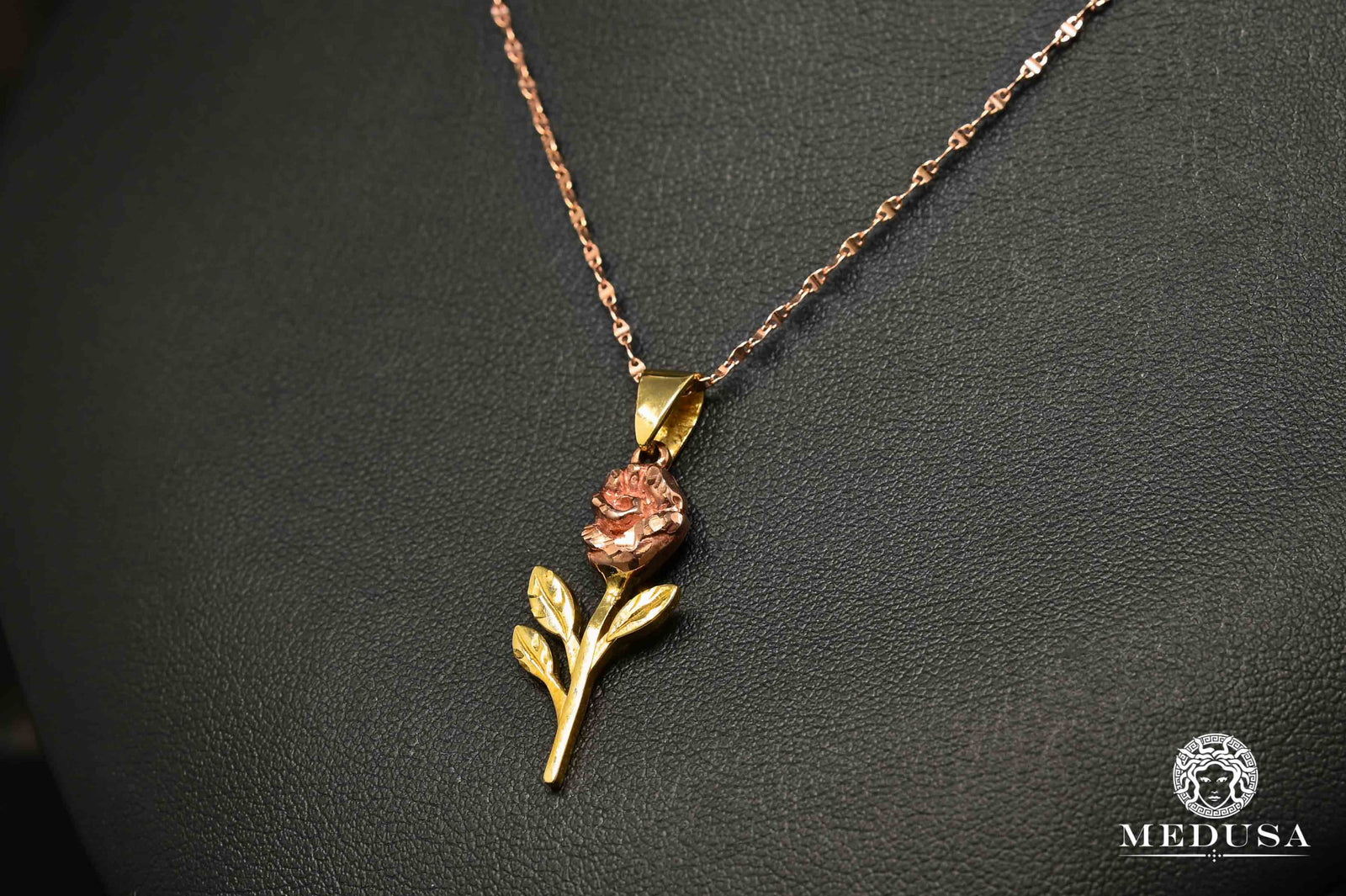 10K Gold Necklace | Girly Women's Necklace F37 Rose Gold