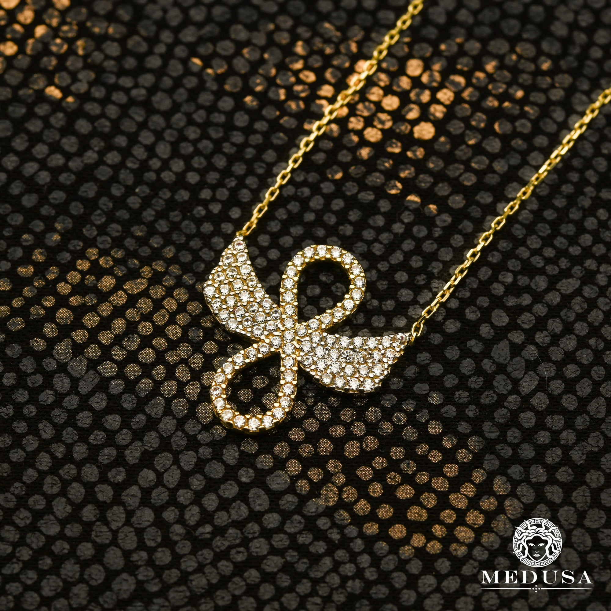 10K Gold Necklace | Girly Women's Necklace F8 Yellow Gold