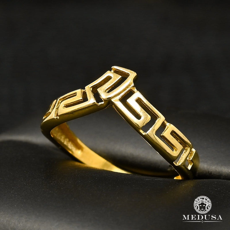 10K Gold Ring | Women&#39;s Glam Ring F44 Yellow Gold