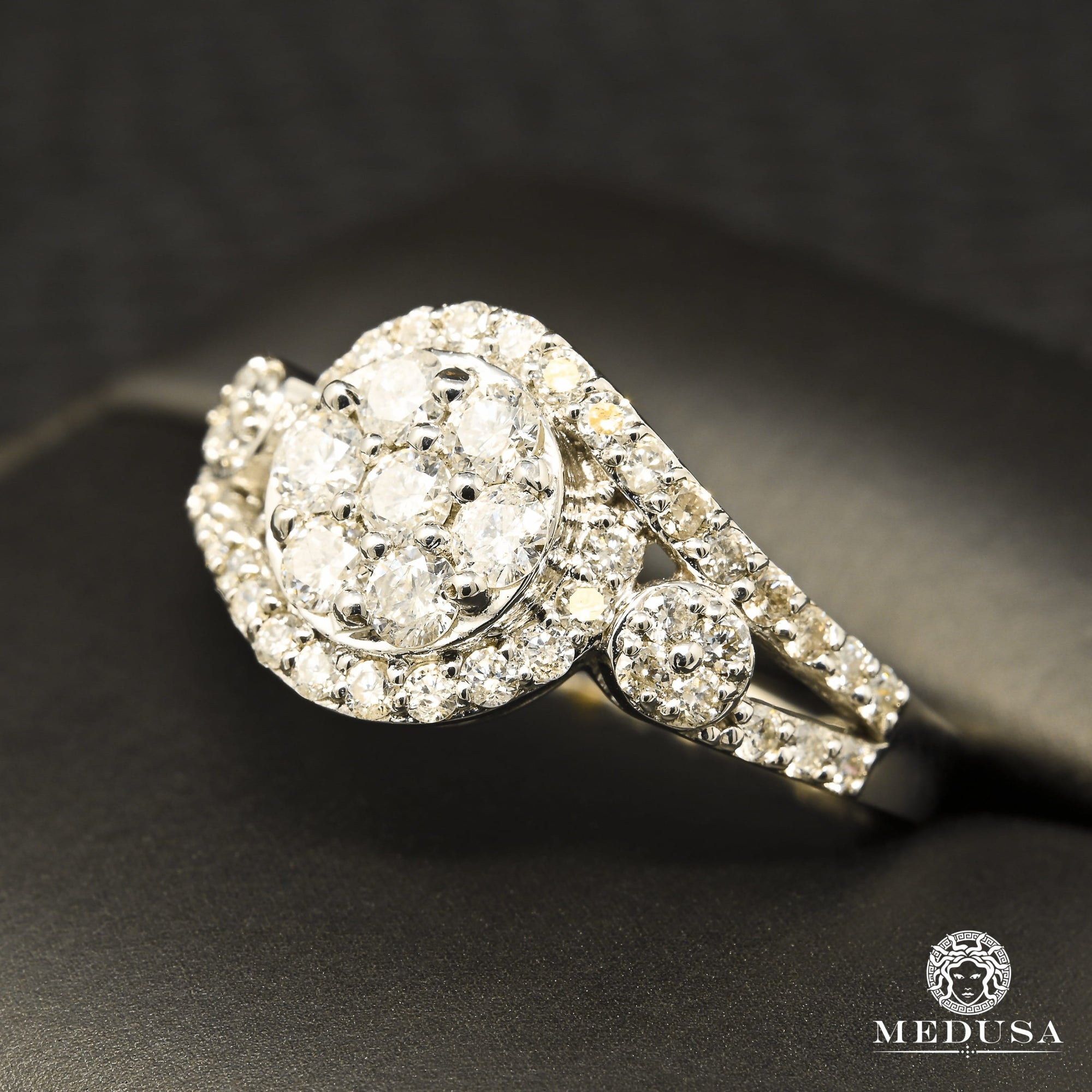 10K Gold Diamond Ring | Women&#39;s Ring Glass D5 - Diamond