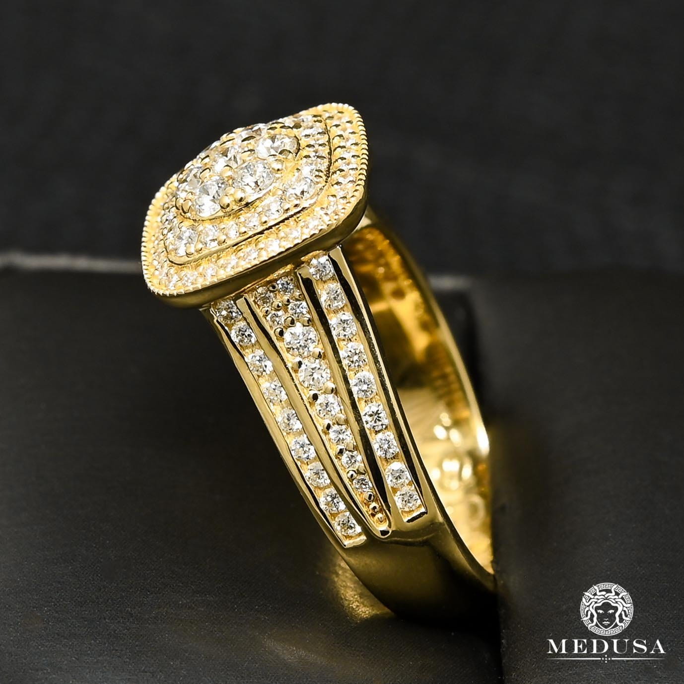 10K Gold Diamond Ring | Women&#39;s Ring Glass D6 - Diamond