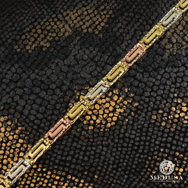 10K Gold Bracelet | Bracelet Woman Gorgeous F3 Gold 3 Tones