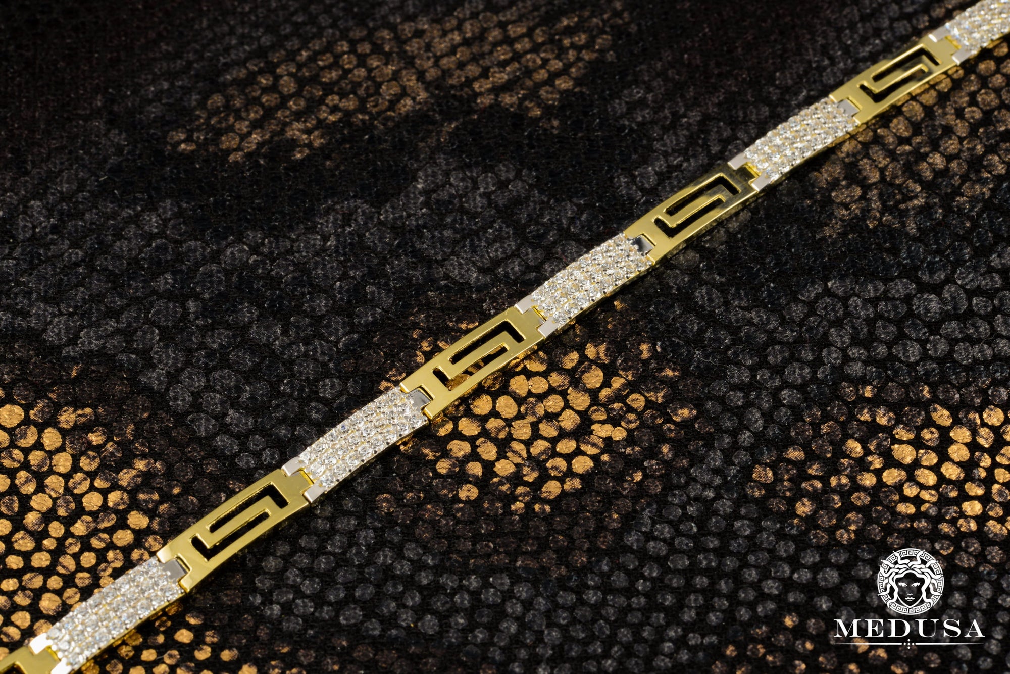 Bracelet en Or 10K | Bracelet Femme Gorgeous F8 Or 2 Tons