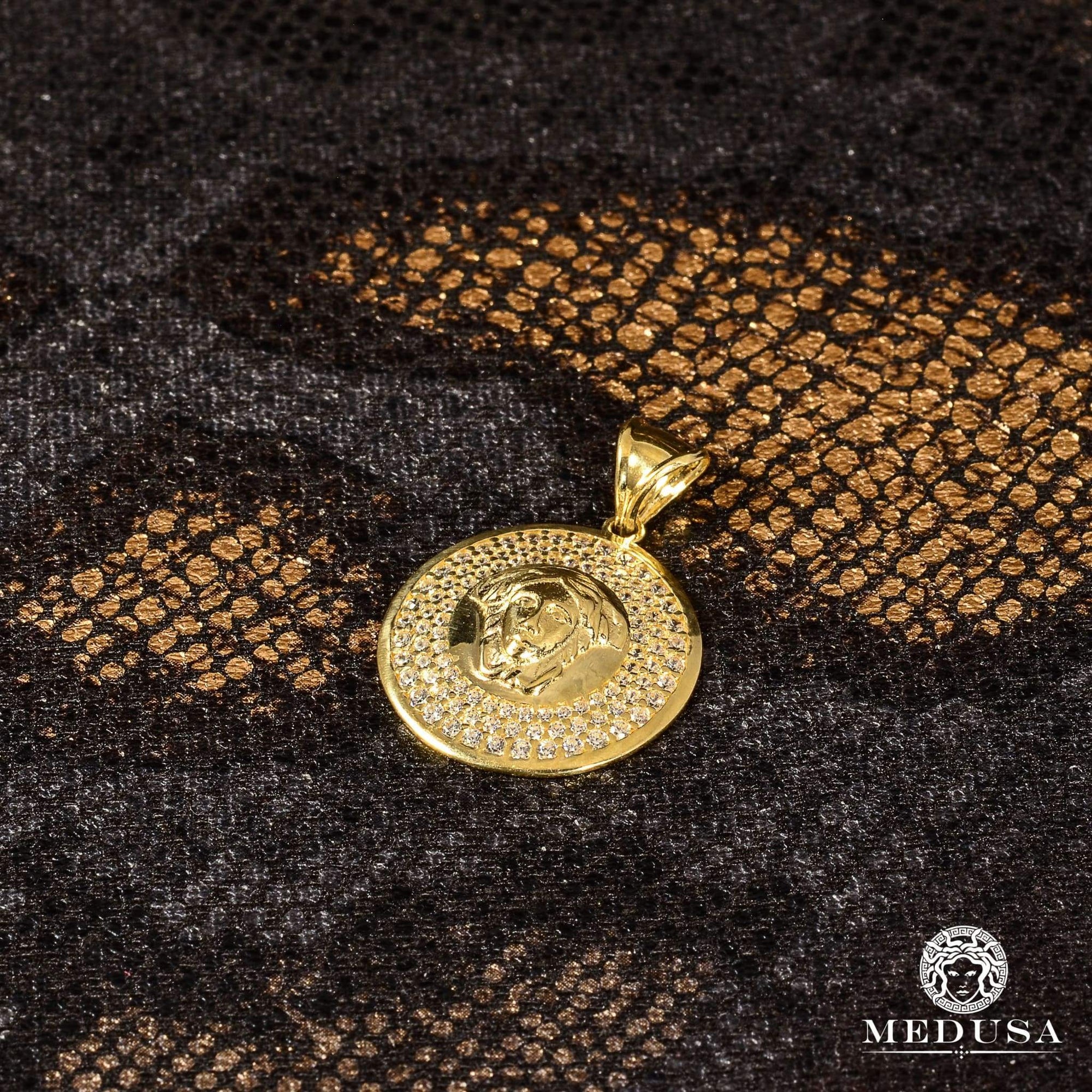 Pendentif en Or 10K | Médaillon Héra F2 Medium