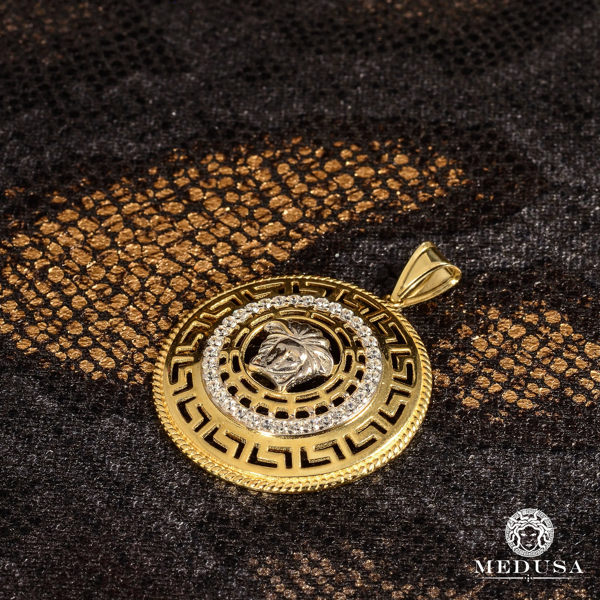 Pendentif en Or 10K | Médaillon Héra F5 Large