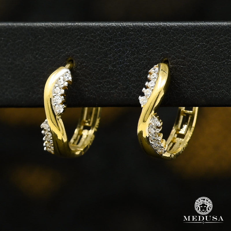 Huggies en Or 10K | Boucles d’Oreilles Huggies F38 Or Jaune