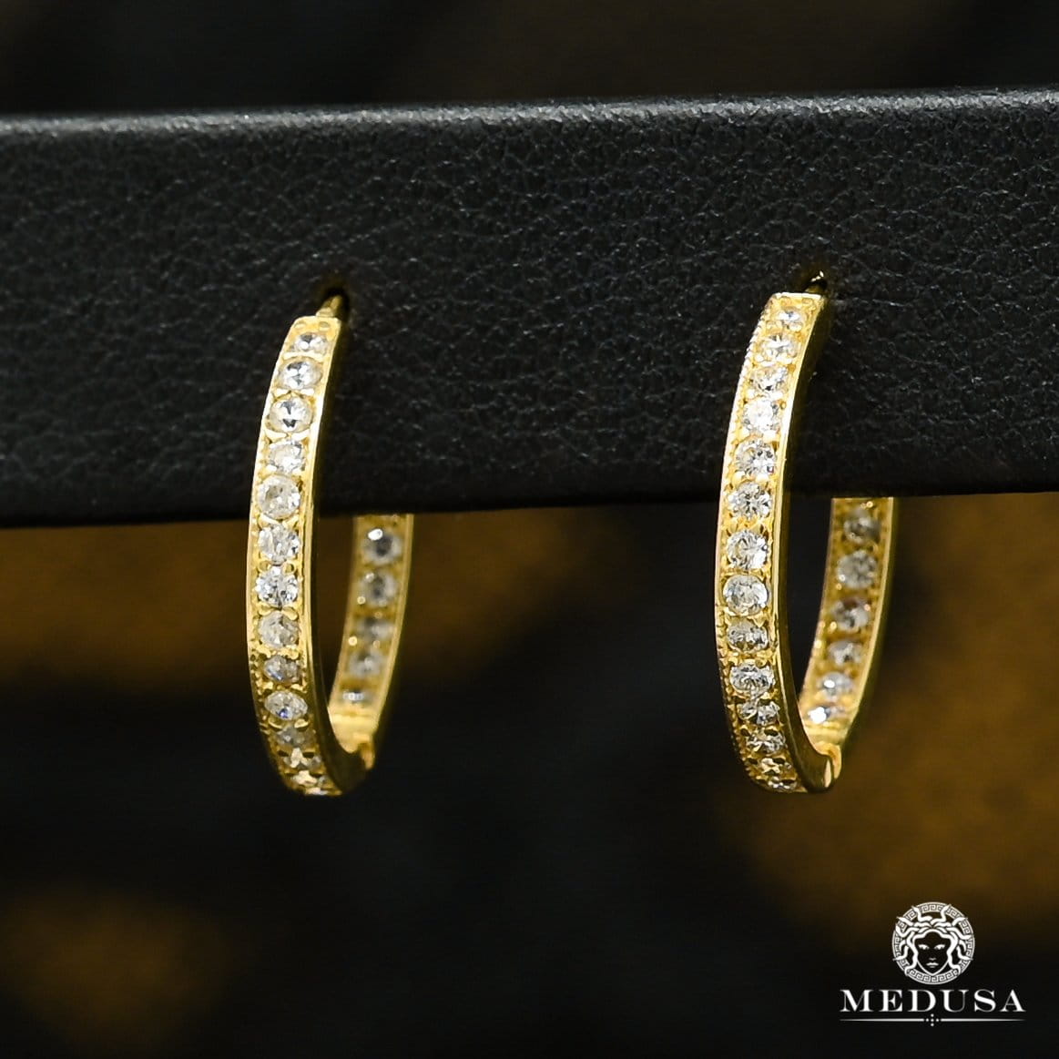 10K Gold Huggies | Huggies F39 Yellow Gold Earrings