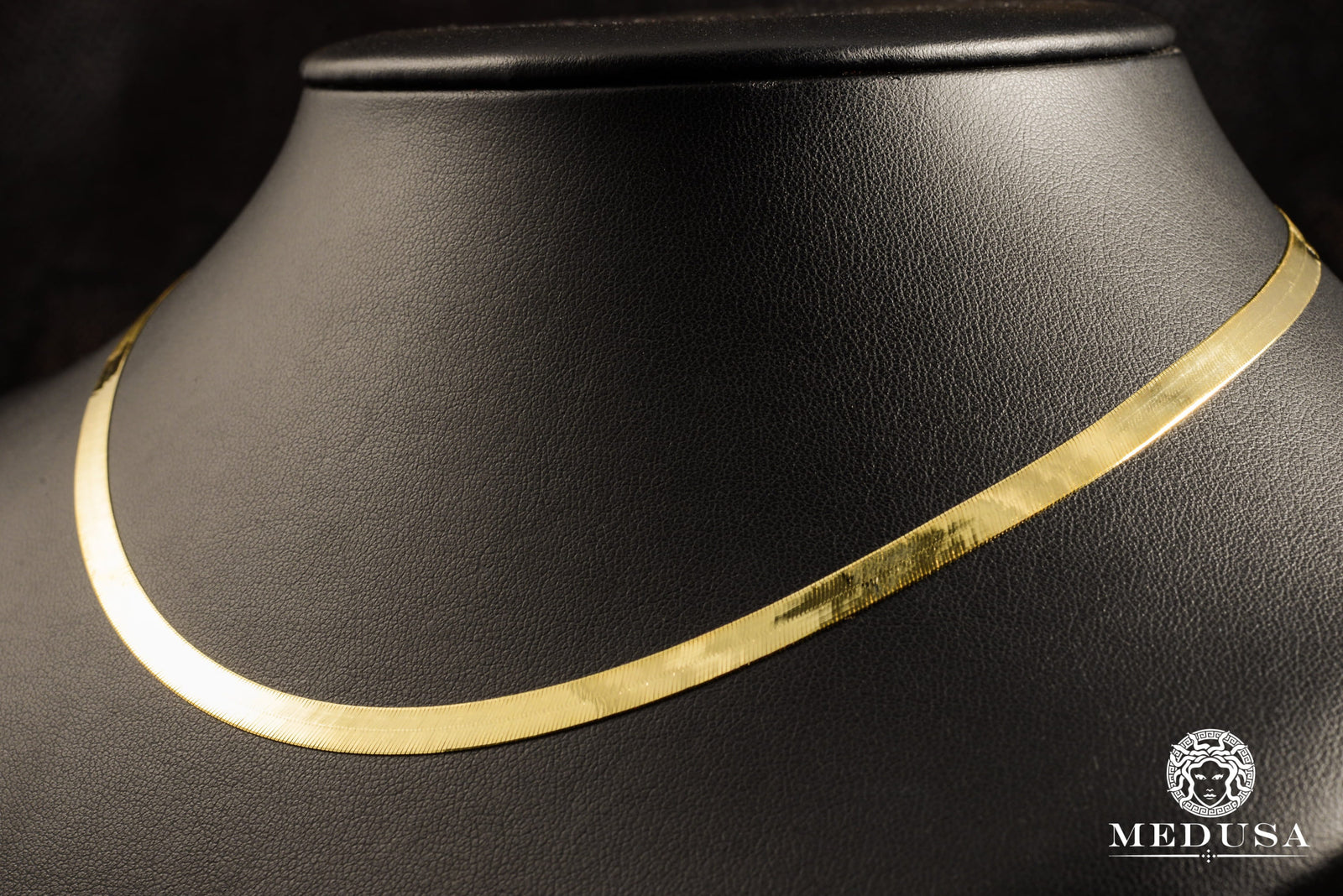 10K Gold Necklace | Imperial Women's Necklace X1 - Herringbone 18'' / Yellow Gold